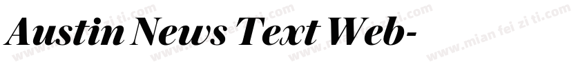 Austin News Text Web字体转换